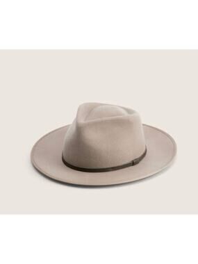 Will + Bear Little Calloway Fawn Kids Fedora Beige Felt Boho Hat